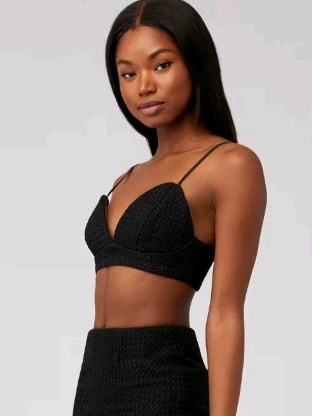 Bardot BOUCLE BUSTIER, Zipper back